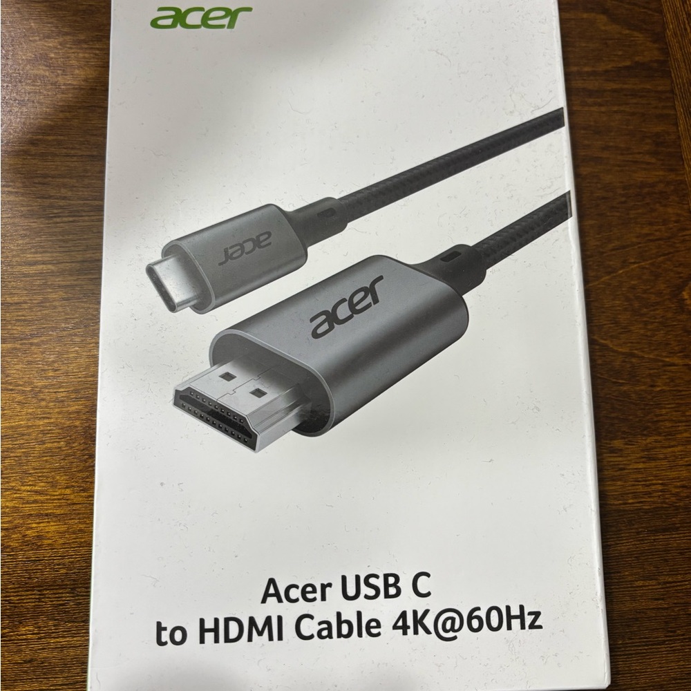 Acer USB-C to HDMI Cable - White and Black